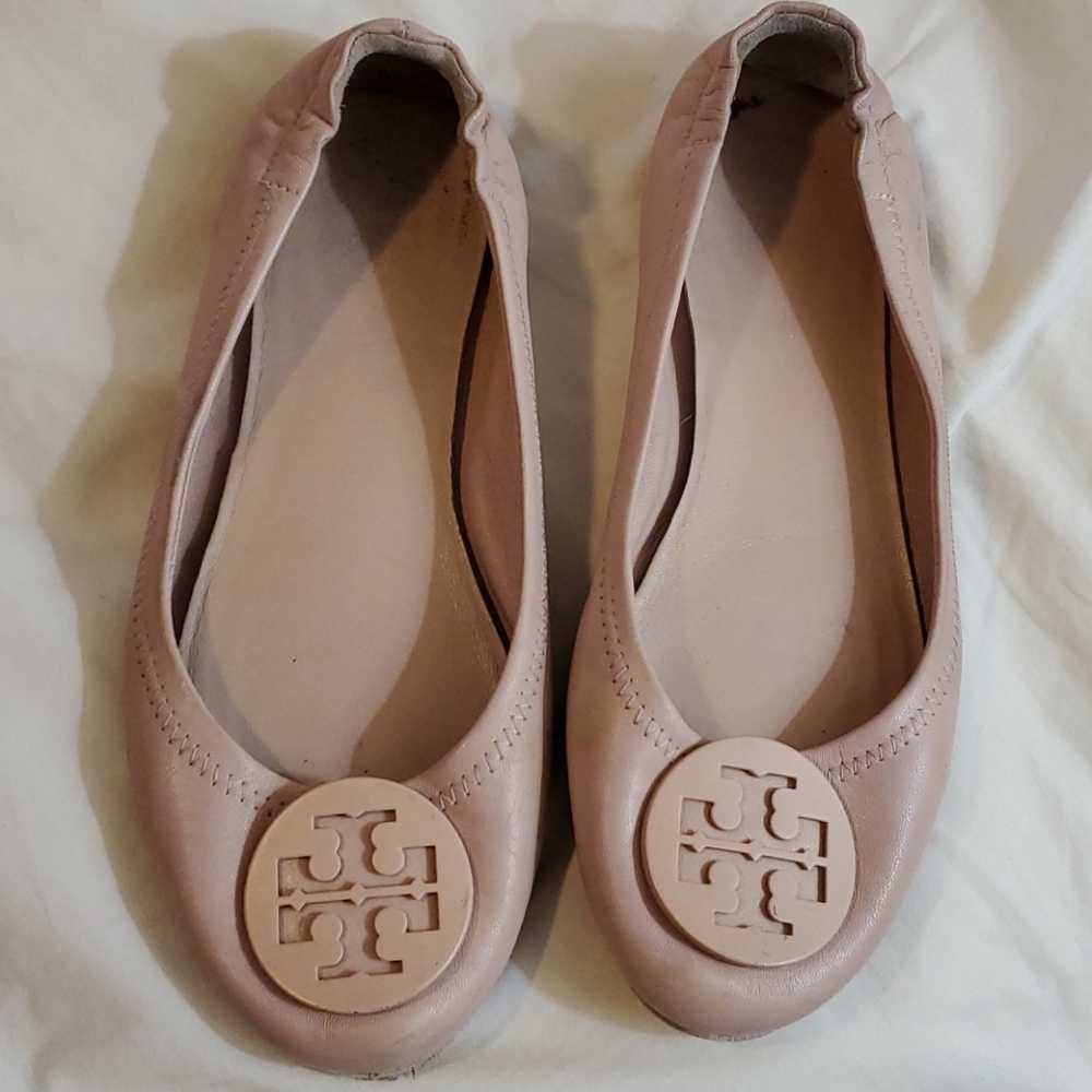Tory burch leather slippers